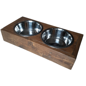 Voerbak-hond-hout-eiken