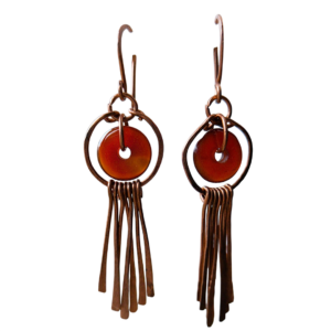 Koperen-oorhangers-carneool