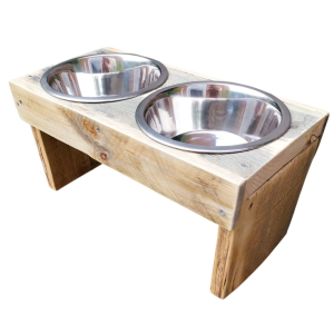 Honden-voerbak-hout